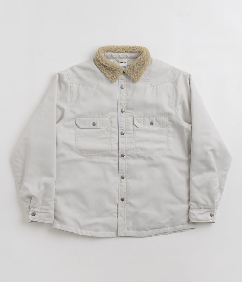 Nike SB Padded Flannel Jacket in Light Bone and Khaki