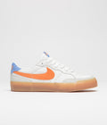 Nike SB Pogo Plus Premium Shoes in Summit White and Bright Mandarin