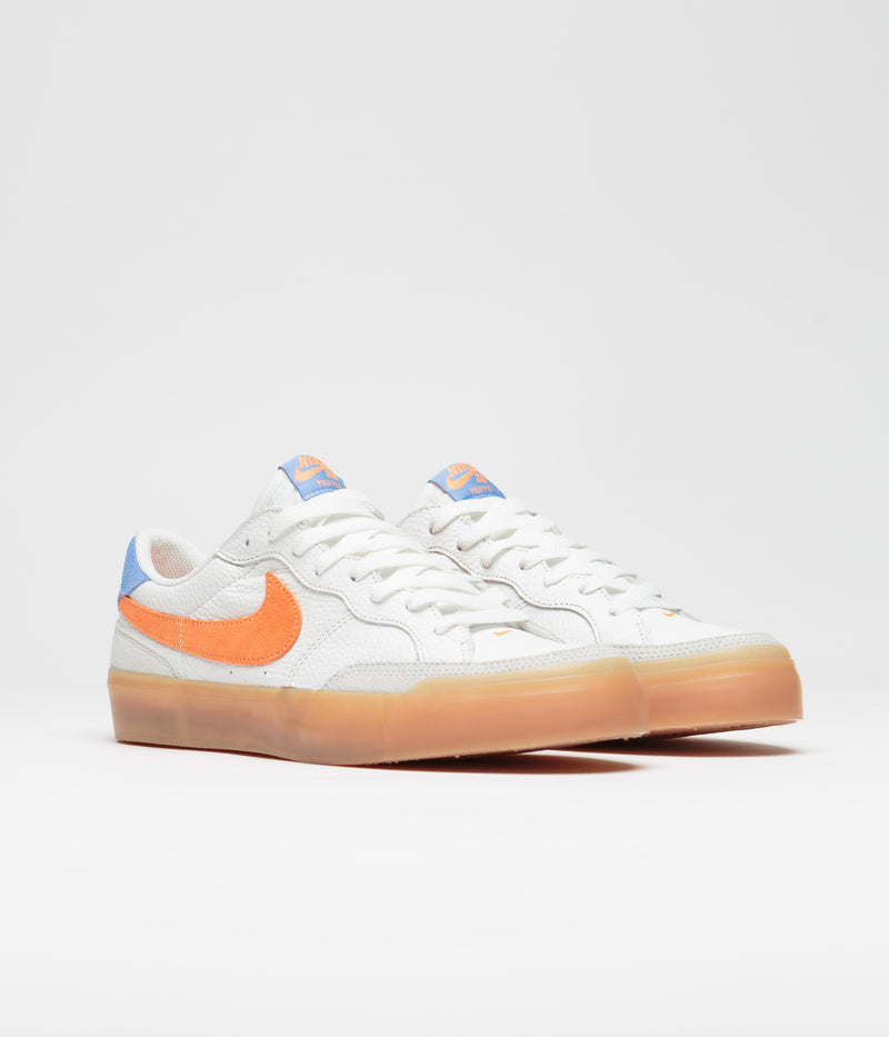 Nike SB Pogo Plus Premium Shoes in Summit White and Bright Mandarin