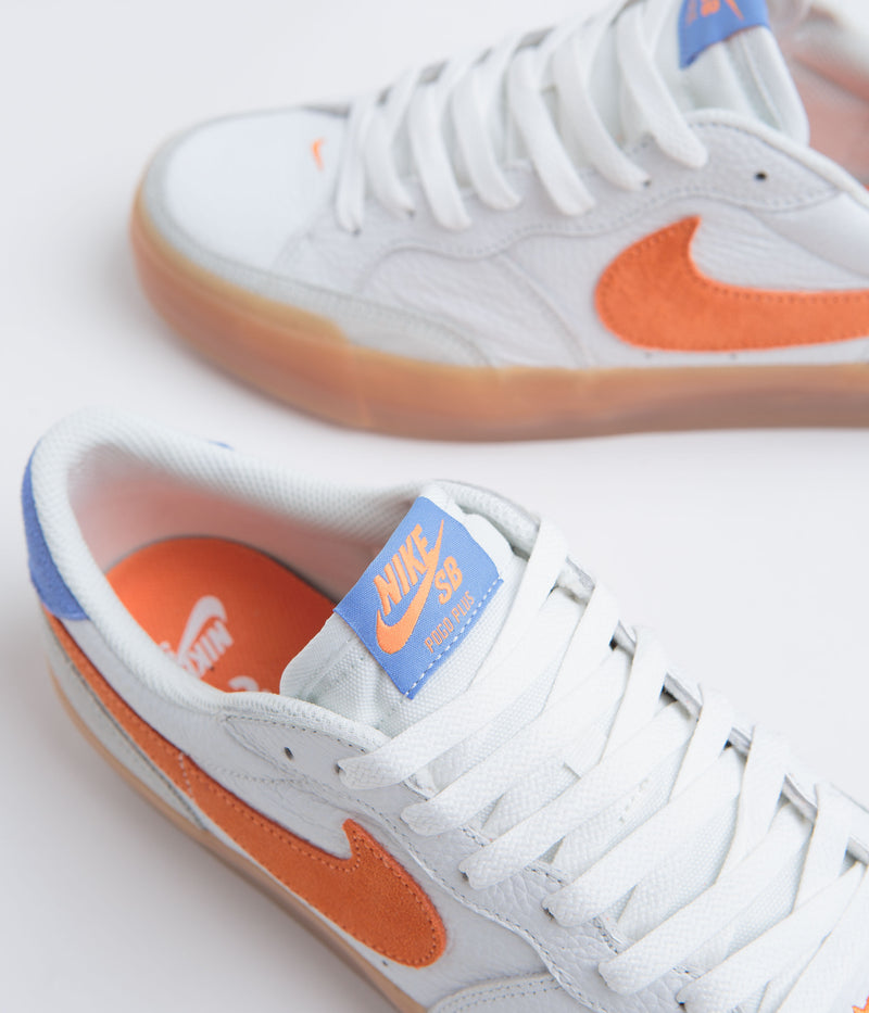 Nike SB Pogo Plus Premium Shoes in Summit White and Bright Mandarin