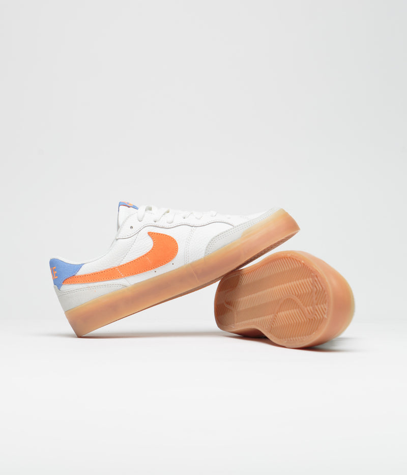 Nike SB Pogo Plus Premium Shoes in Summit White and Bright Mandarin