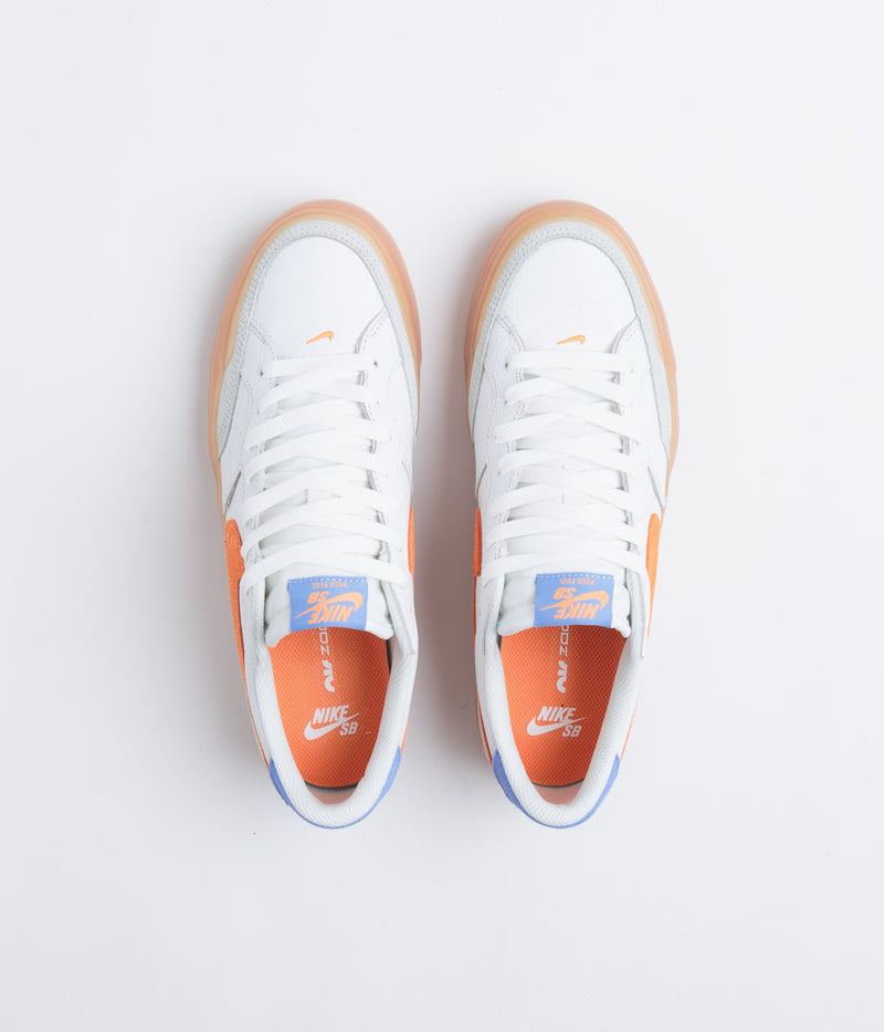 Nike SB Pogo Plus Premium Shoes in Summit White and Bright Mandarin
