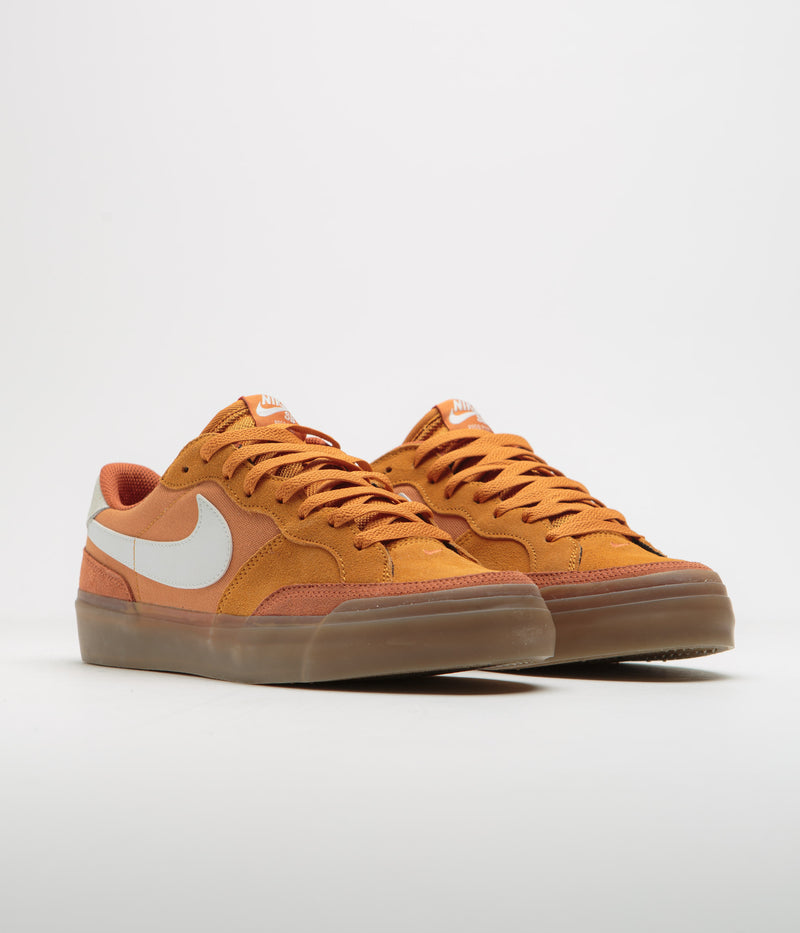 Nike SB Pogo Plus Shoes in Monarch and Summit White and Burnt Sunrise