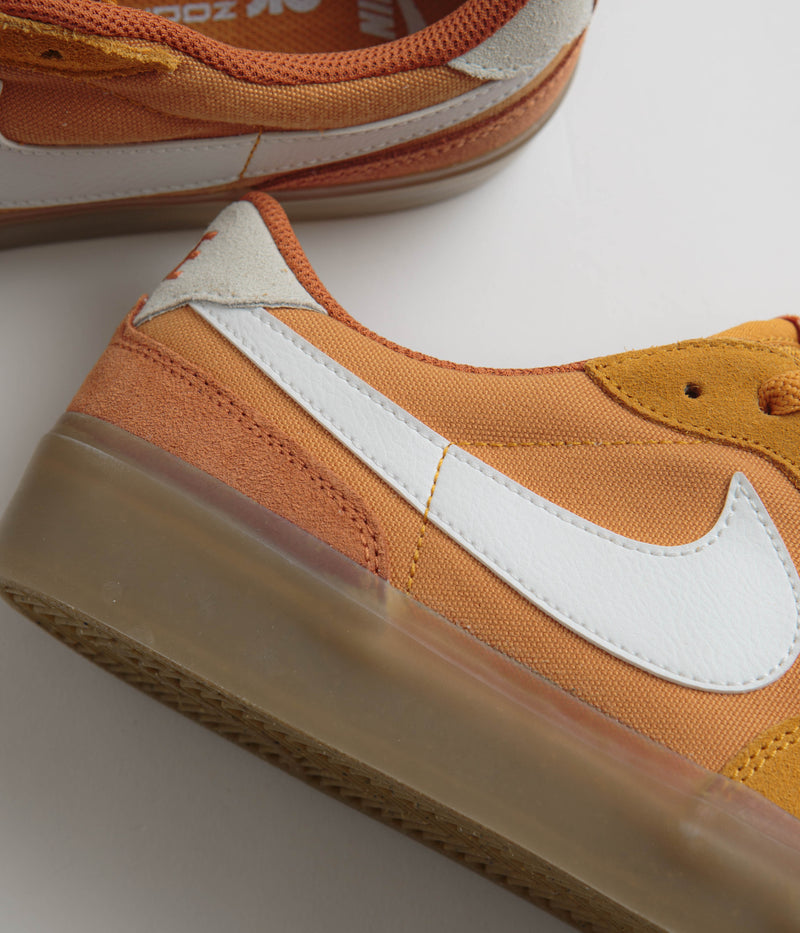 Nike SB Pogo Plus Shoes in Monarch and Summit White and Burnt Sunrise
