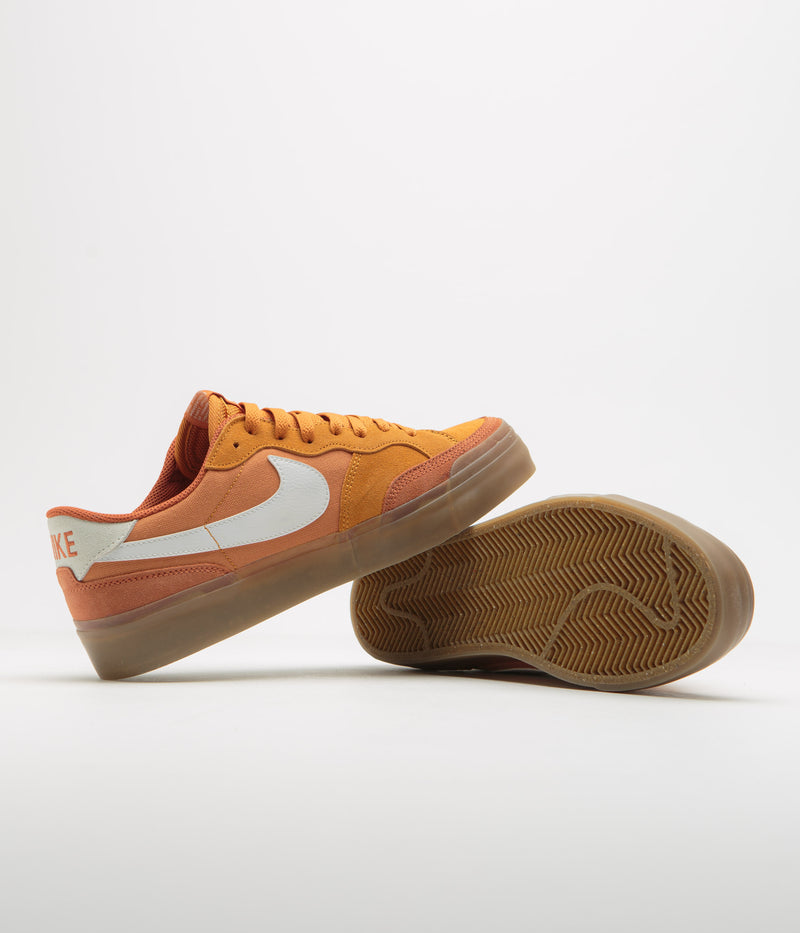 Nike SB Pogo Plus Shoes in Monarch and Summit White and Burnt Sunrise