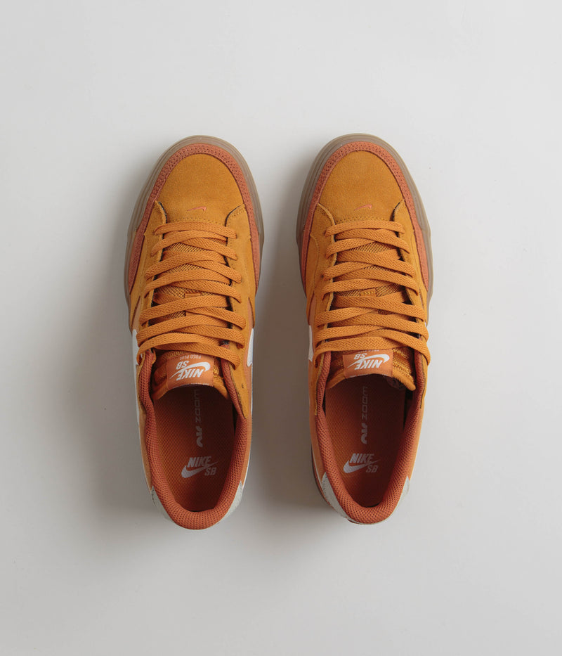 Nike SB Pogo Plus Shoes in Monarch and Summit White and Burnt Sunrise