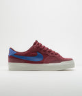 Nike SB Pogo Plus Shoes in Team Red and Hyper Royal and Dark Team Red