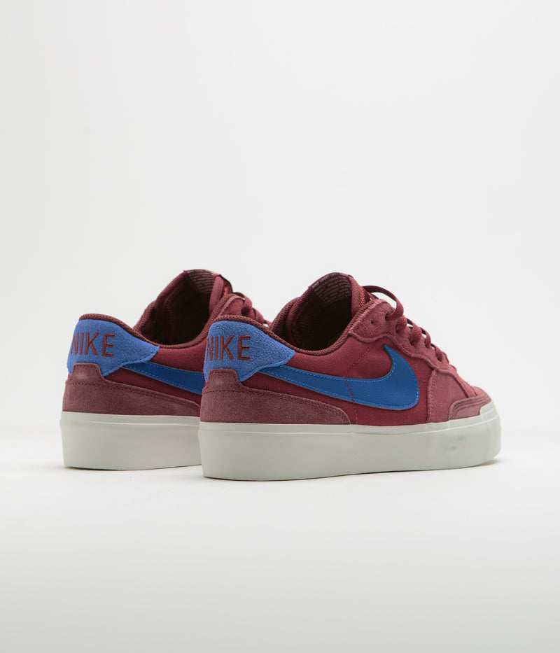 Nike SB Pogo Plus Shoes in Team Red and Hyper Royal and Dark Team Red