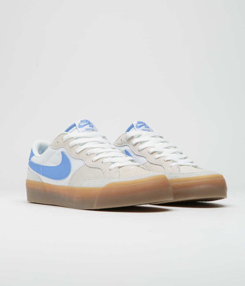 Nike SB Pogo Shoes in Summit White and University Blue and White