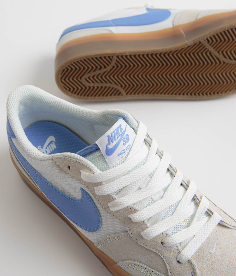 Nike SB Pogo Shoes in Summit White and University Blue and White