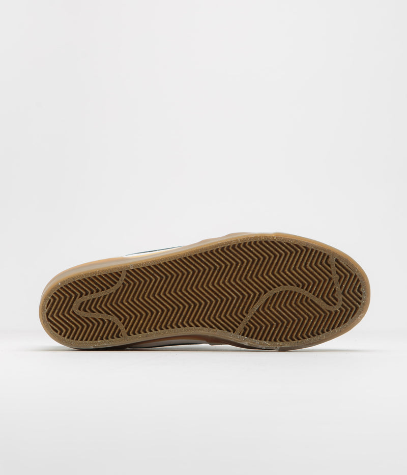 Nike SB Pogo Shoes in White and Black and White - Gum Light Brown