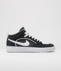 Nike SB React Leo Shoes in Black and White and Black - Gum Light Brown