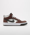 Nike SB React Leo Shoes in Light Chocolate and Black and White - Black
