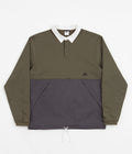 Nike SB Rugby Pullover Jacket in Cargo Khaki and Anthracite / White / Black