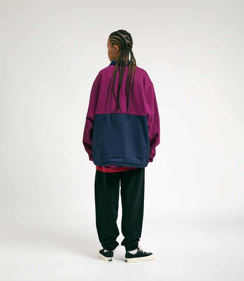 Nike SB Rugby Pullover Jacket in Sangria and Obsidian / Obsidian / Black