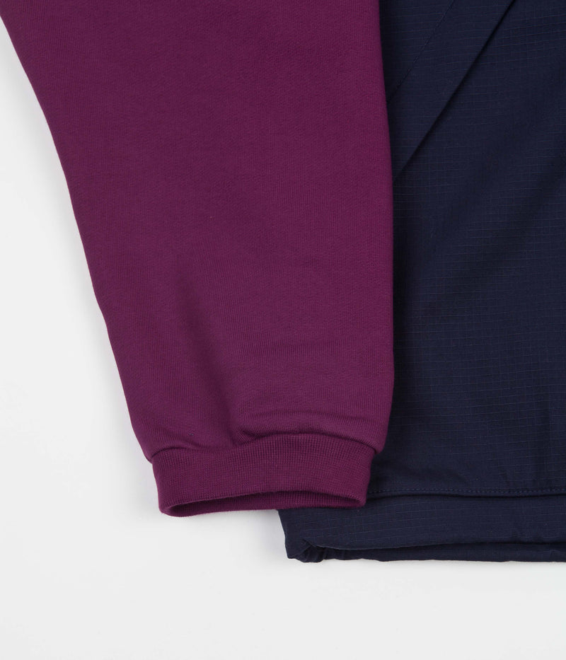 Nike SB Rugby Pullover Jacket in Sangria and Obsidian / Obsidian / Black
