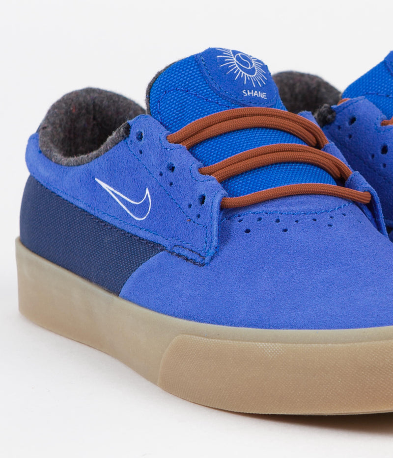 Nike SB Shane Premium Shoes in Signal Blue and White and Navy - Black