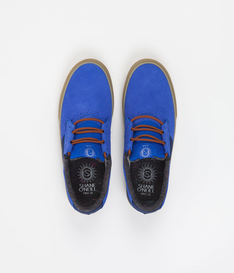 Nike SB Shane Premium Shoes in Signal Blue and White and Navy - Black