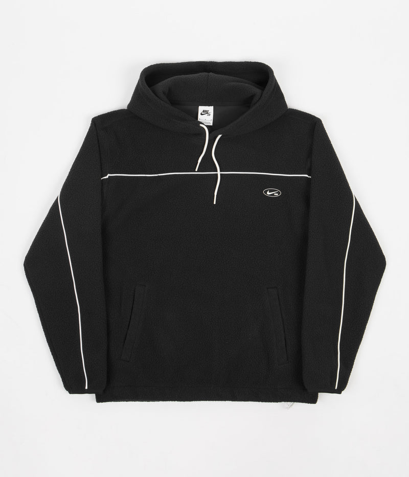 Nike SB Sherpa Fleece Hoodie in Black and Sail / Sail