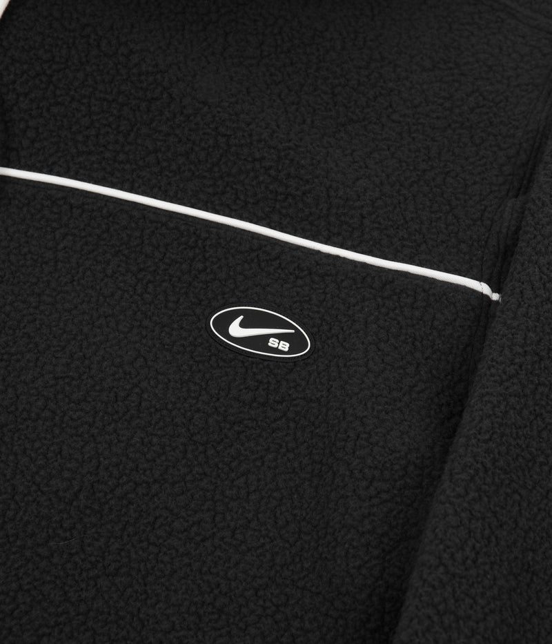 Nike SB Sherpa Fleece Hoodie in Black and Sail / Sail