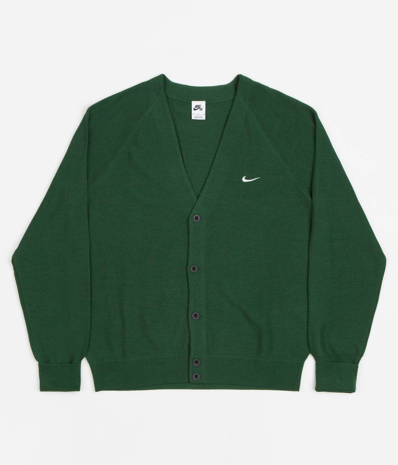 Nike SB Skate Cardigan in Gorge Green and White