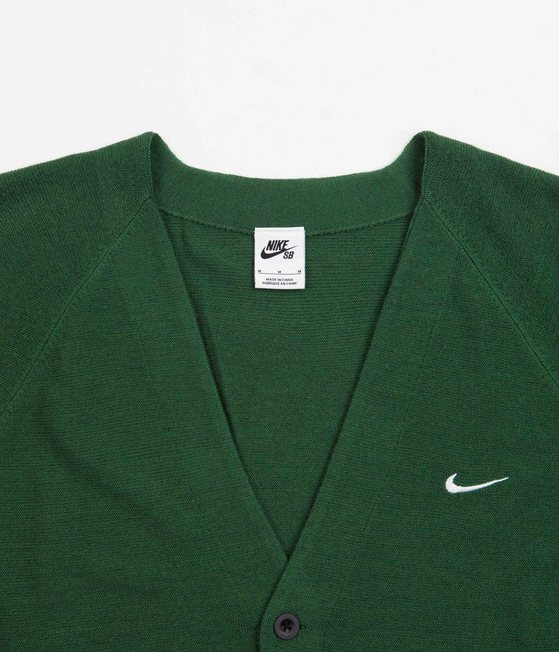 Nike SB Skate Cardigan in Gorge Green and White