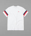 Nike SB Sleeve Stripe T-Shirt in White and University Red