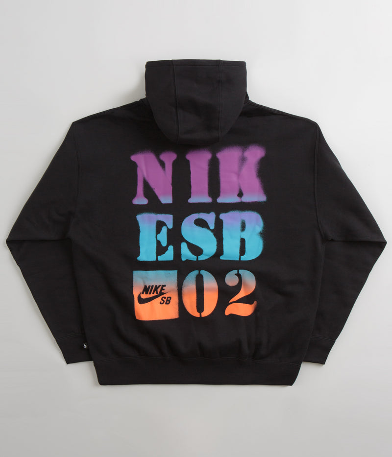 Nike SB Stencil Hoodie in Black