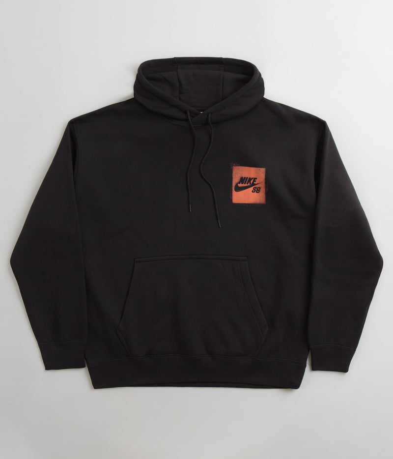 Nike SB Stencil Hoodie in Black