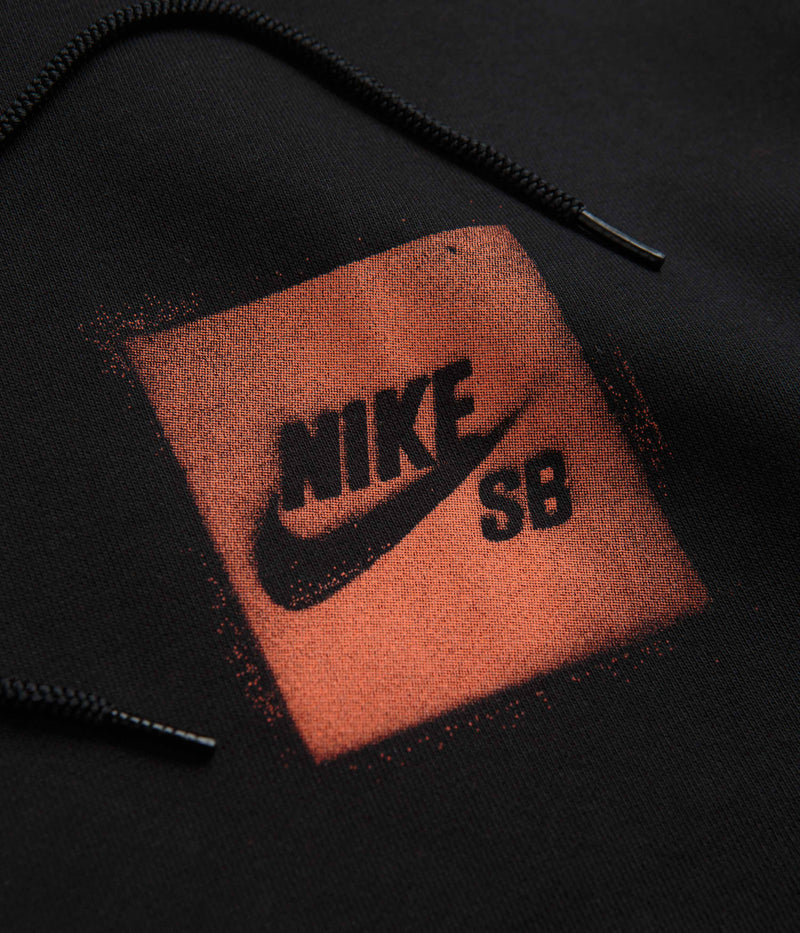 Nike SB Stencil Hoodie in Black