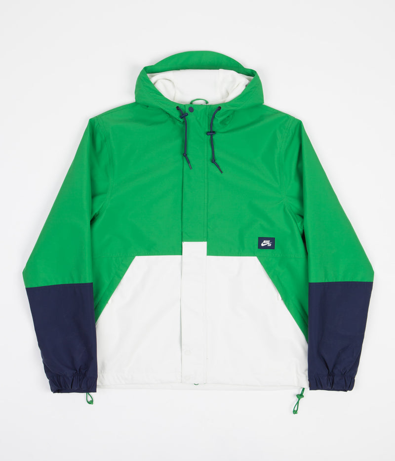 Nike SB Storm-FIT Winterized Jacket in Lucky Green and Sail / Midnight Navy