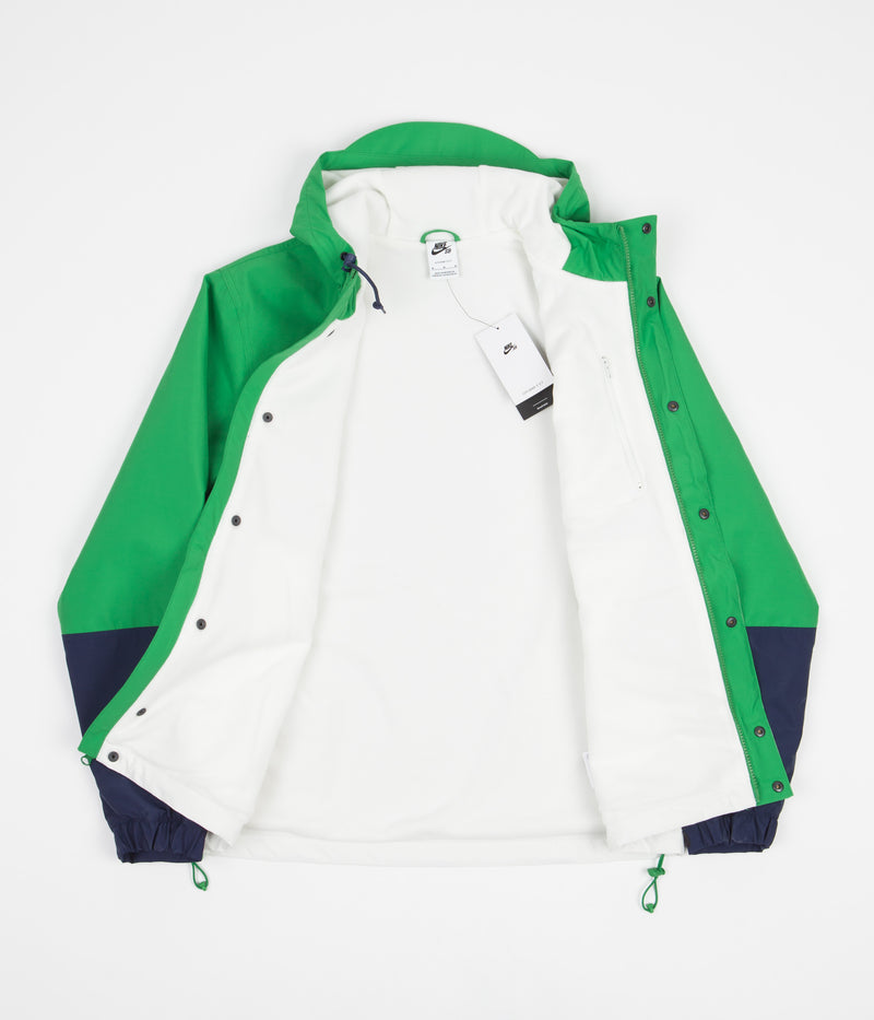 Nike SB Storm-FIT Winterized Jacket in Lucky Green and Sail / Midnight Navy