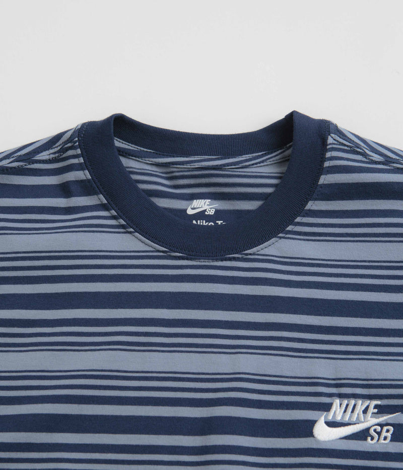 Nike SB Striped T-Shirt in Ashen Slate