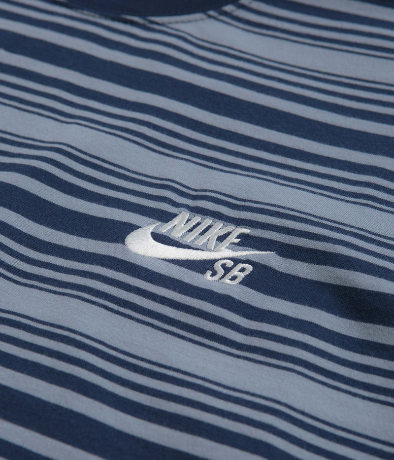 Nike SB Striped T-Shirt in Ashen Slate