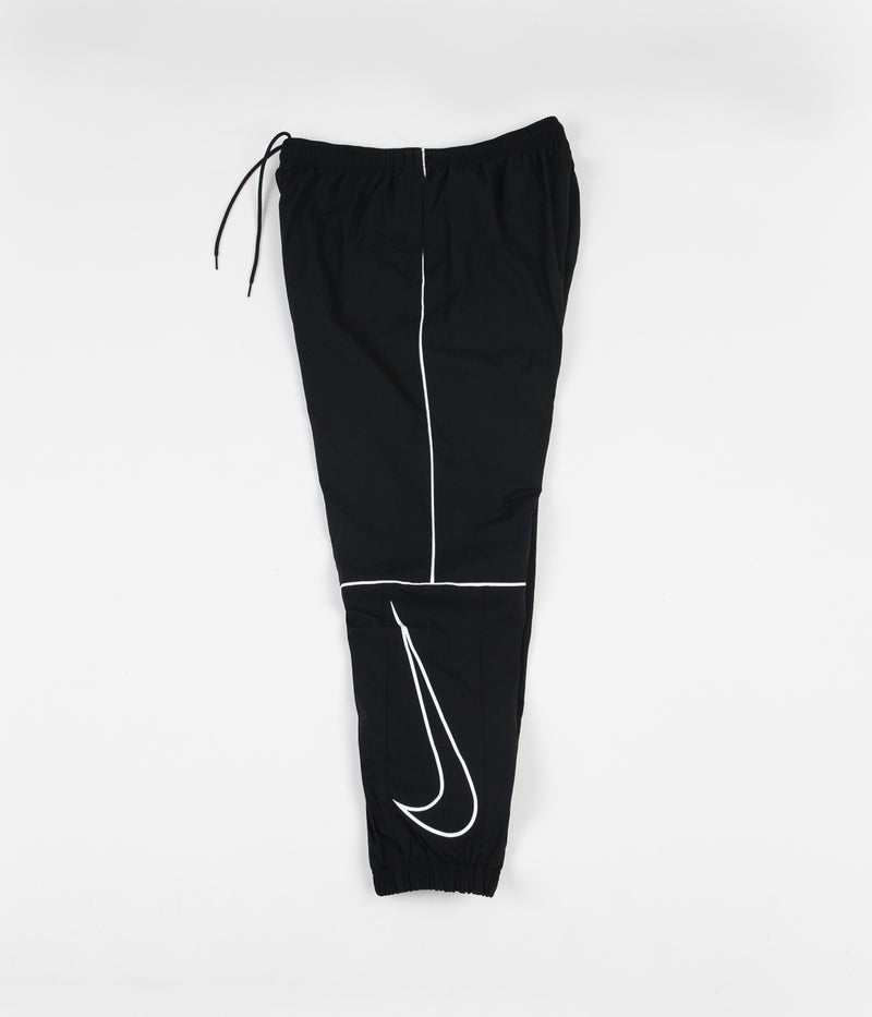 Nike SB Swoosh Track Pants in Black and White / White