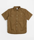 Nike SB Tanglin Short Sleeve Shirt in Ale Brown and Coconut Milk