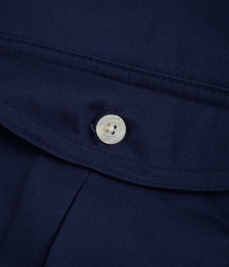 Nike SB Tanglin Short Sleeve Shirt in Midnight Navy and Coconut Milk