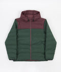 Nike SB Therma-FIT Synthetic-Fill Jacket in Noble Green and Dark Wine