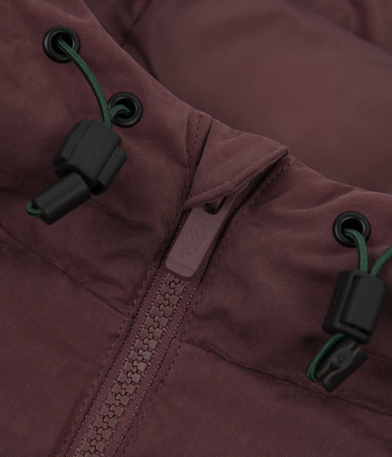 Nike SB Therma-FIT Synthetic-Fill Jacket in Noble Green and Dark Wine