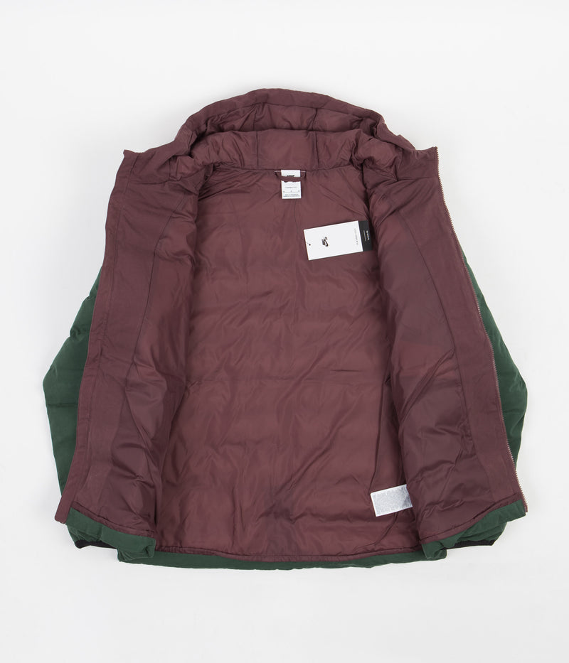 Nike SB Therma-FIT Synthetic-Fill Jacket in Noble Green and Dark Wine