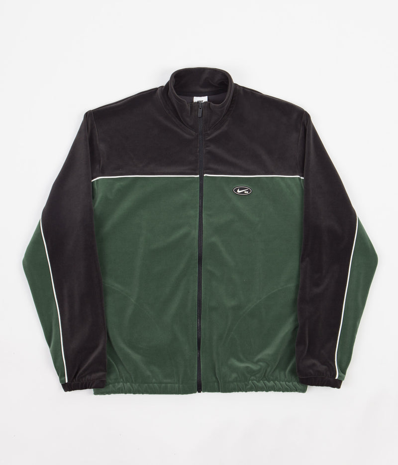 Nike SB Velour Jacket in Noble Green and Black / Black / Noble Green