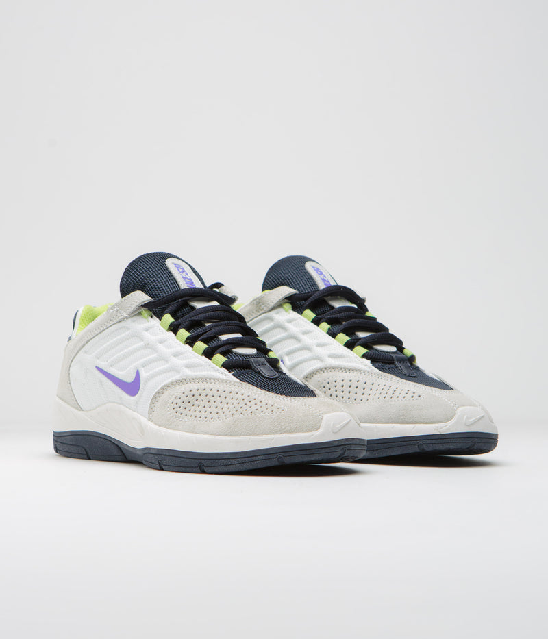 Nike SB Vertebrae Shoes in Summit White and Persian Violet