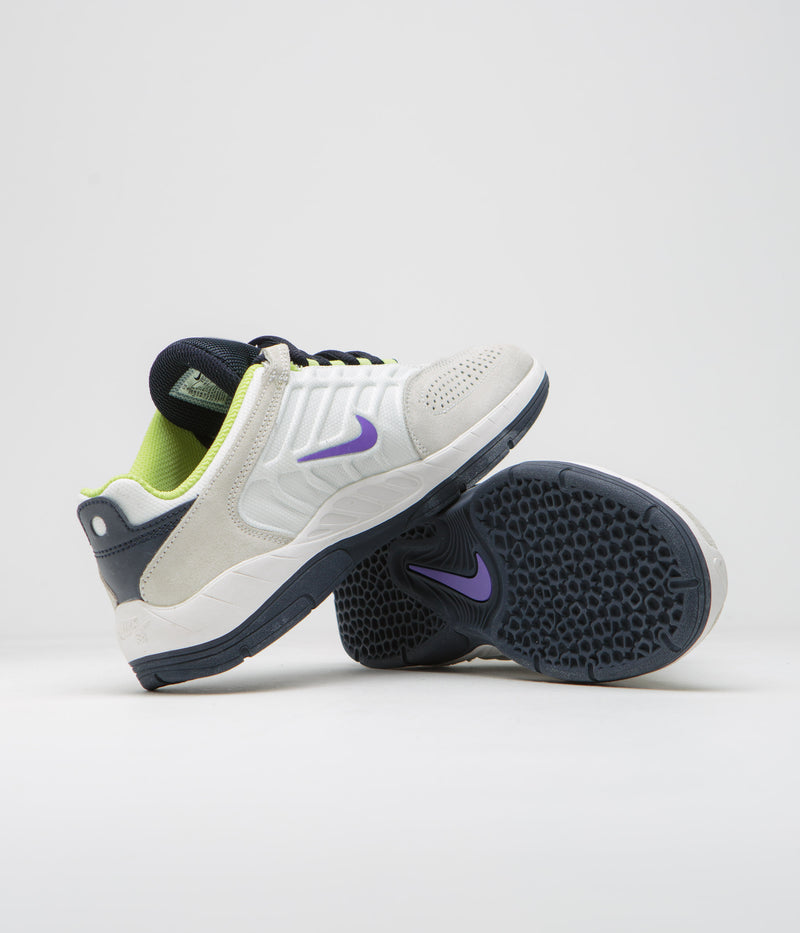 Nike SB Vertebrae Shoes in Summit White and Persian Violet