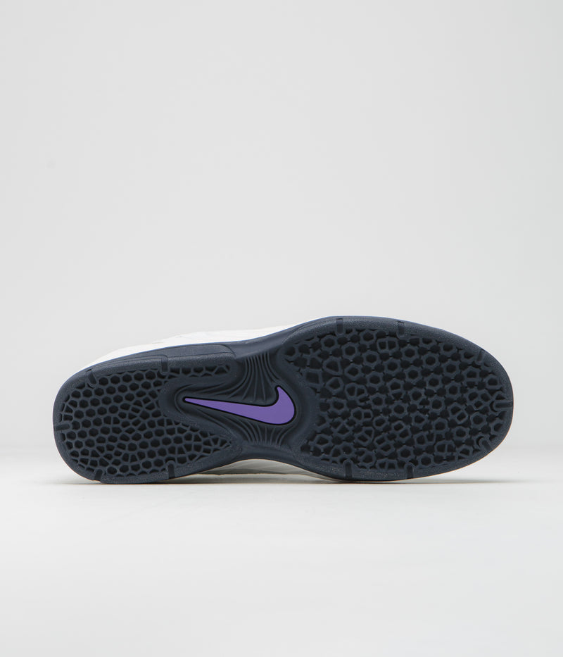 Nike SB Vertebrae Shoes in Summit White and Persian Violet
