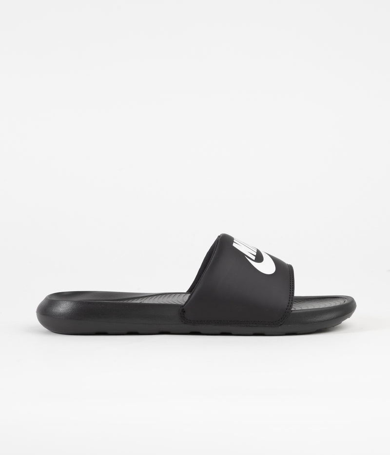 Nike SB Victori One Slides in Black and White and Black