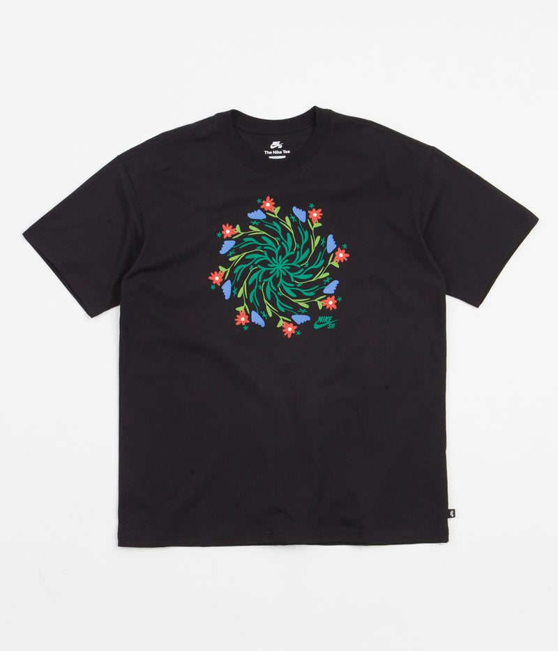 Nike SB Wild Flower T-Shirt in Black