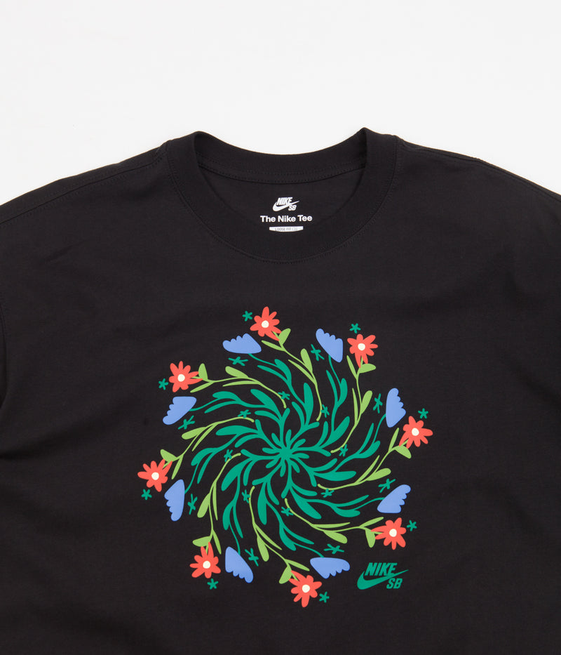 Nike SB Wild Flower T-Shirt in Black