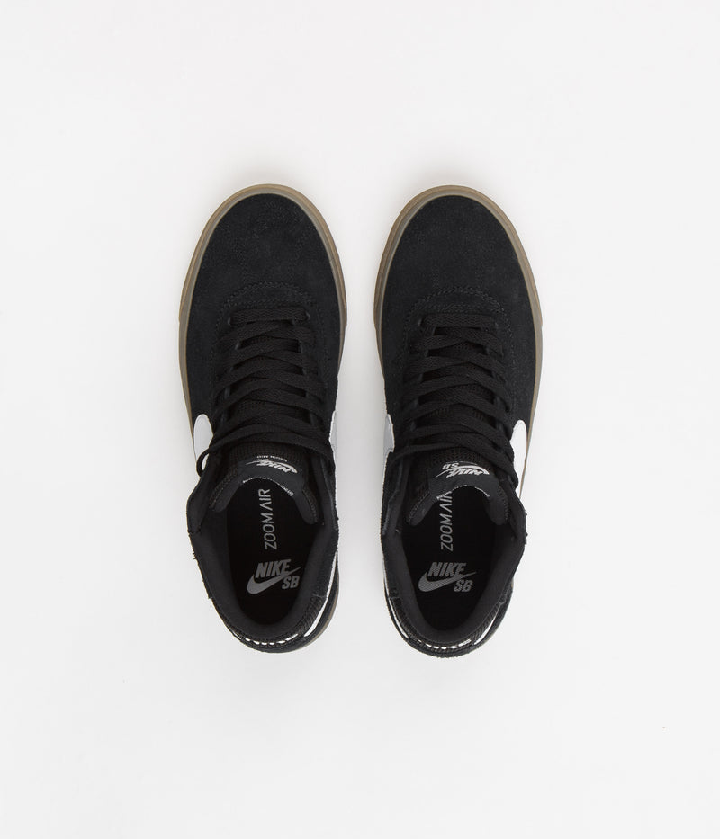 Nike SB Womens Bruin High Shoes in Black and White and Gum Light Brown