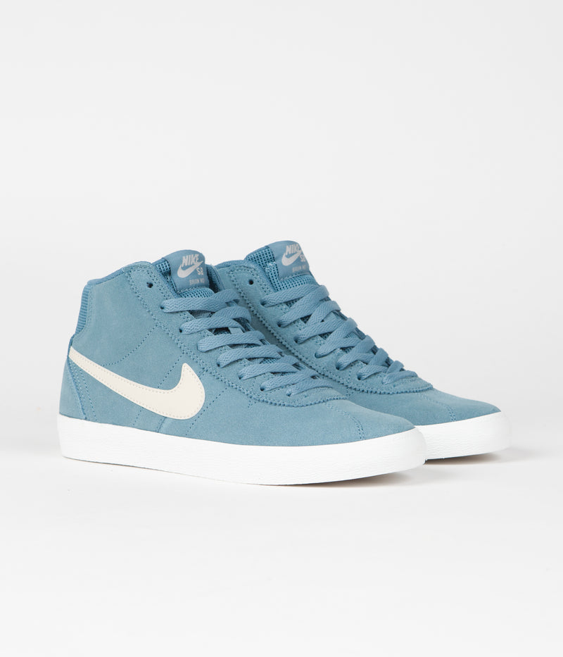 Nike SB Womens Bruin High Shoes in Noise Aqua and Light Orewood Brown and Noise Aqua