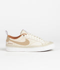 Nike SB x Doyenne Blazer Low Shoes in Coconut Milk and Rattan and Limestone - Rattan